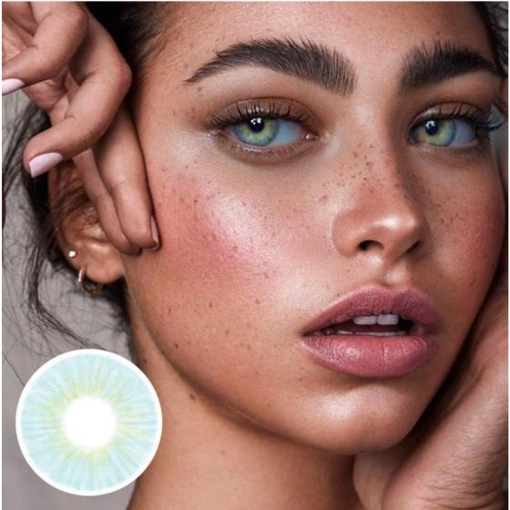 Cherry Sky Blue Colored Contact Lenses