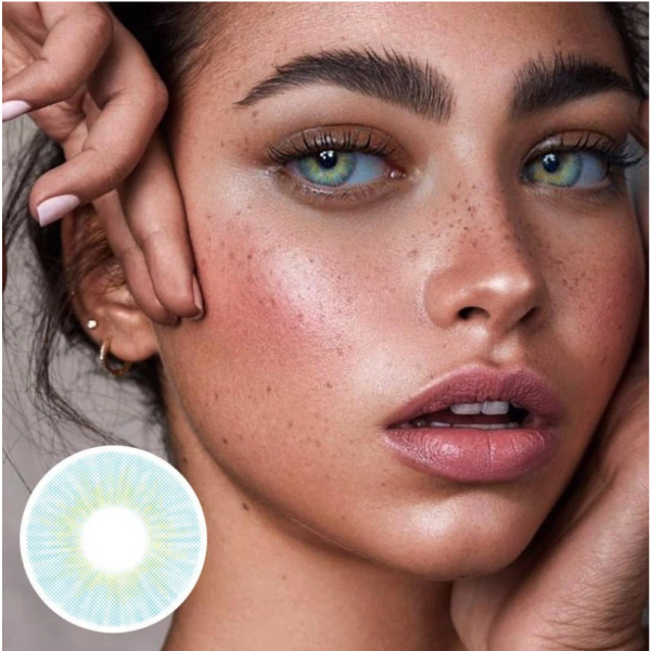 Cherry Sky Blue Colored Contact Lenses