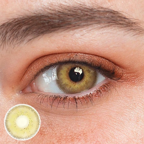 Danica Lava Orange Colored Contact Lenses