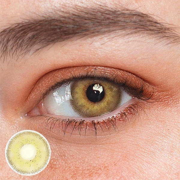 Danica Lava Orange Colored Contact Lenses