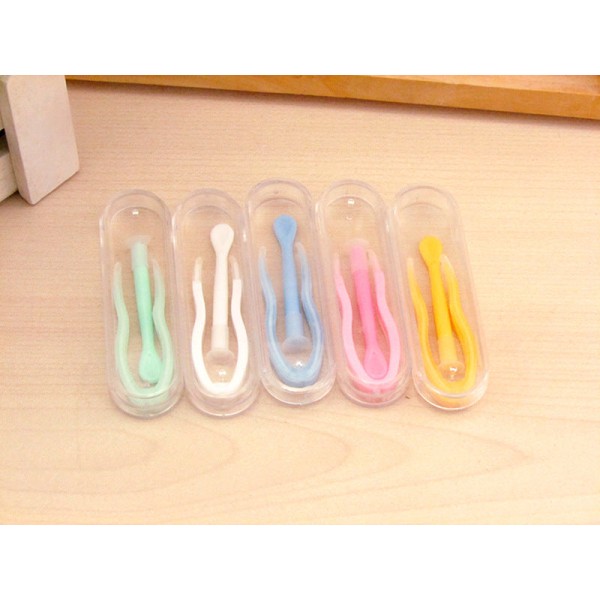 Simple Tweezers Suction Stick Colored Contact Auxiliary Tool