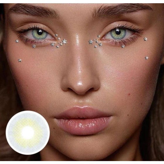 Polar Light sky gray Prescription Colored Contact Lenses