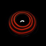 Cosplay Circle Line Curl Red Black Colored Contact Lenses