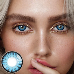 Halloween Miracle Tinged Blue Prescription Colored Contact Lenses