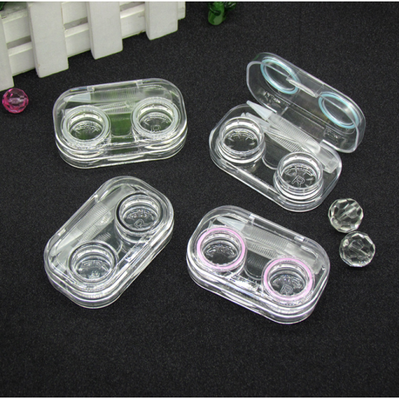 Transparent Multicolor Colored Contact Lens Case