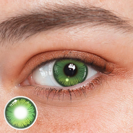 Cosplay Butterfly Green Colored Contact Lenses