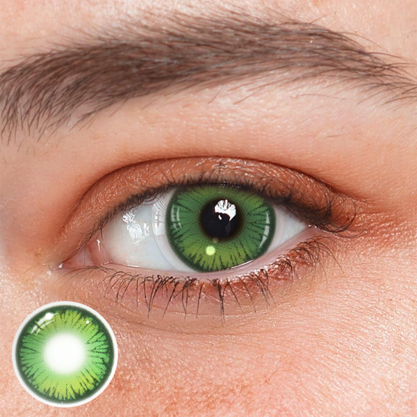 Cosplay Butterfly Green Colored Contact Lenses