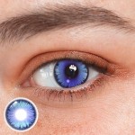 Cosplay Butterfly Blue Colored Contact Lenses