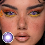 Cosplay Butterfly Purple Colored Contact Lenses