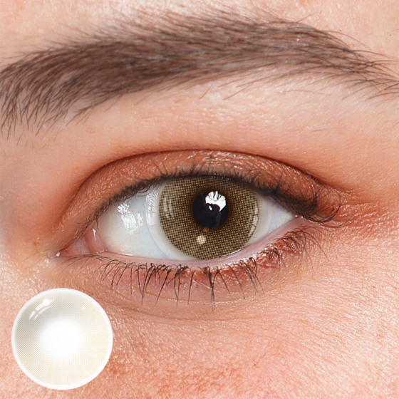 Hidrocor Ocre Brown Prescription Colored Contact Lenses