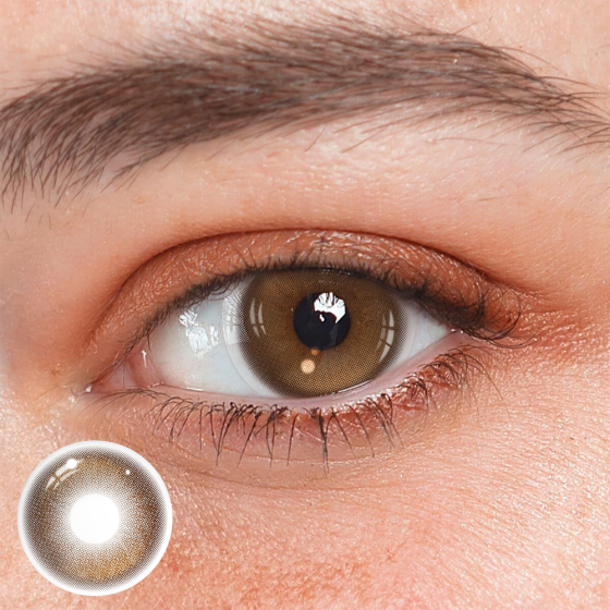 Stormy Brown Colored Contact Lenses