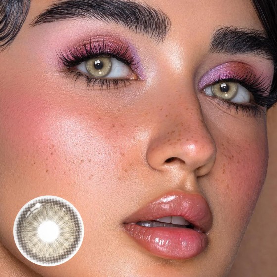 Goldie Brown Prescription Colored Contact Lenses