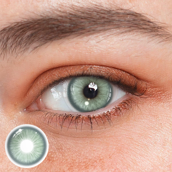 Goldie Green Prescription Colored Contact Lenses