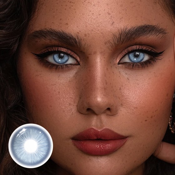 Goldie Blue Prescription Colored Contact Lenses