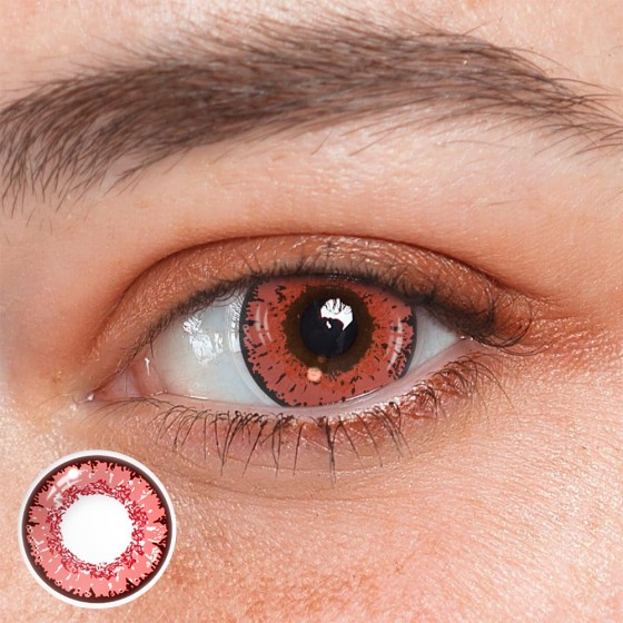 Cosplay Queen Dark Pink Colored Contact Lenses