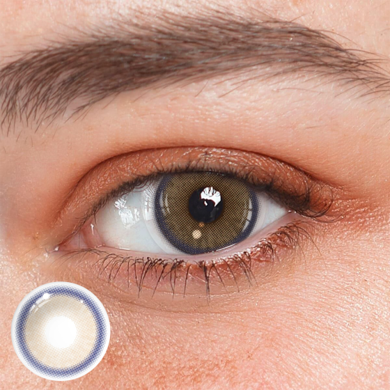 Neala Brown Prescription Colored Contact Lenses