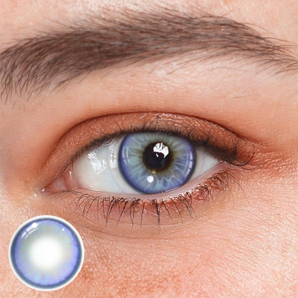 Elvina Purple Colored Contact Lenses