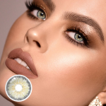 Cyrene Amber Gray Prescription Colored Contact Lenses