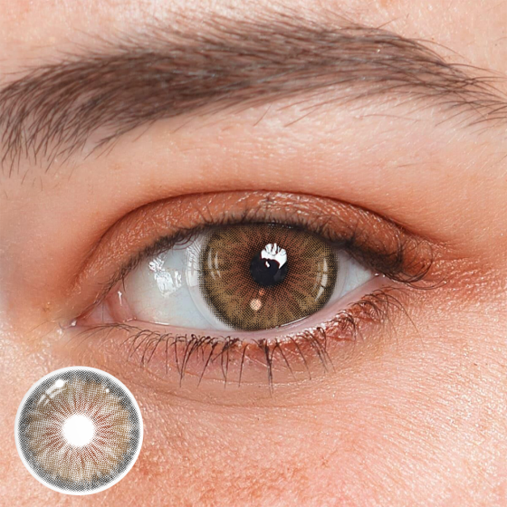 Cyrene Hazel Prescription Colored Contact Lenses