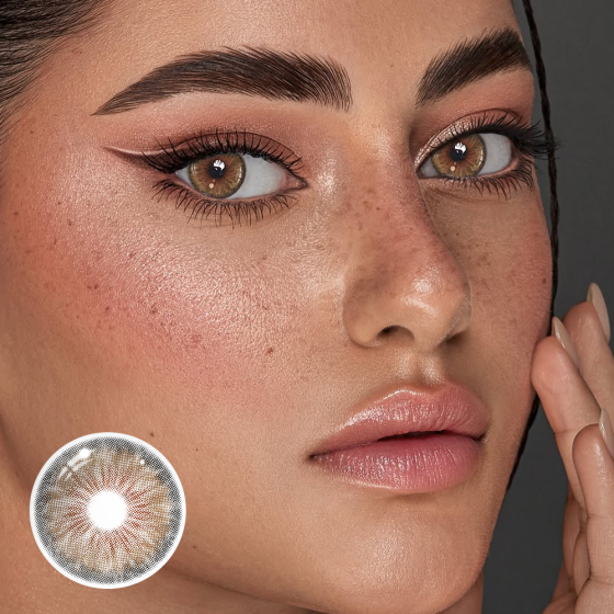 Cyrene Hazel Prescription Colored Contact Lenses