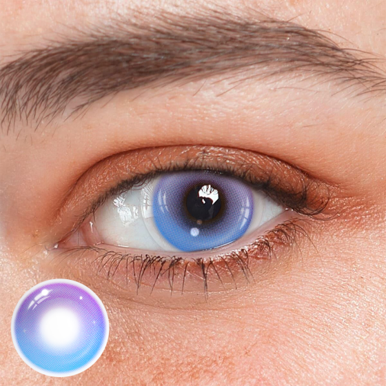 Cosplay Midsummer's Day Purple Colored Contact Lenses