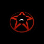 Cosplay NARUTO Pentagram Red Colored Contact Lenses