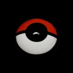 Cosplay Pokeball Clear Red Colored Contact Lenses