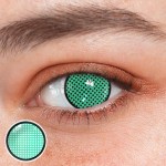 Cosplay Mesh Green Colored Contact Lenses