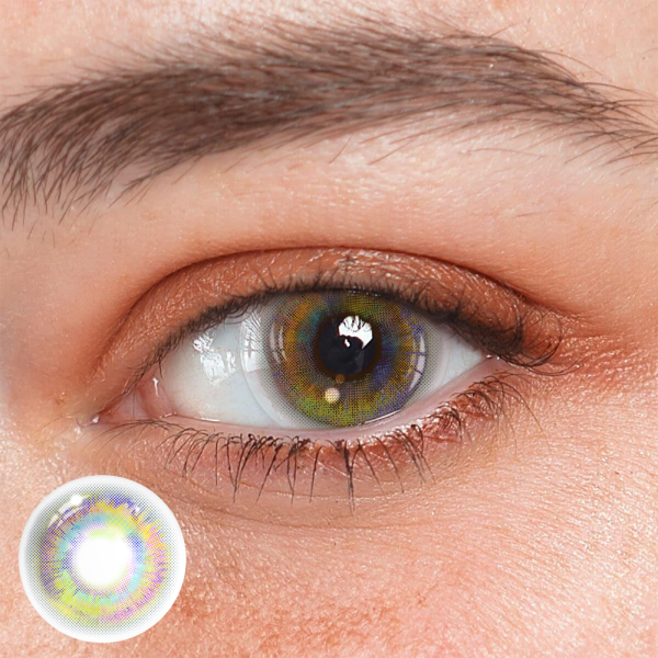 Cosplay Rio Yellow Prescription Colored Contact Lenses