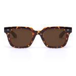 Thelma Retro Square Tortoiseshell Sunglasses