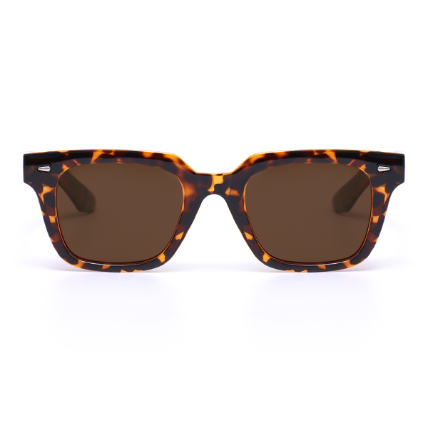 Thelma Retro Square Tortoiseshell Sunglasses