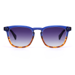 Sylvia Retro Square Blue Sunglasses