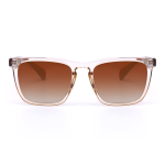 Brenda Retro Square Yellow Sunglasses