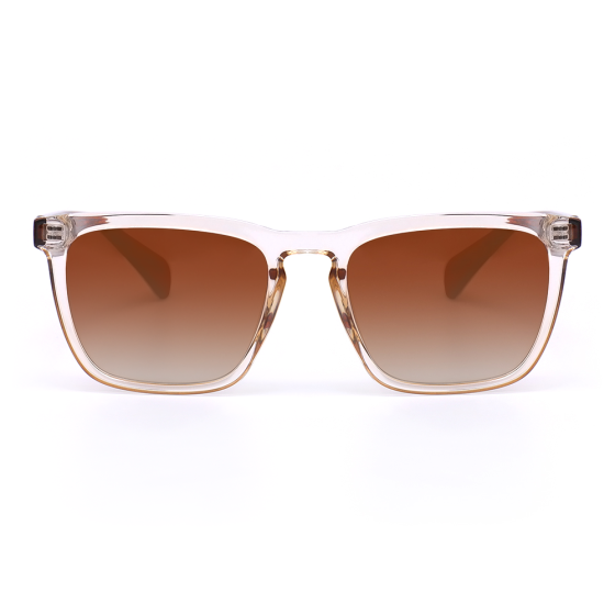 Brenda Retro Square Yellow Sunglasses