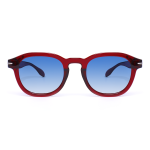 Vilma Retro Round Red Sunglasses