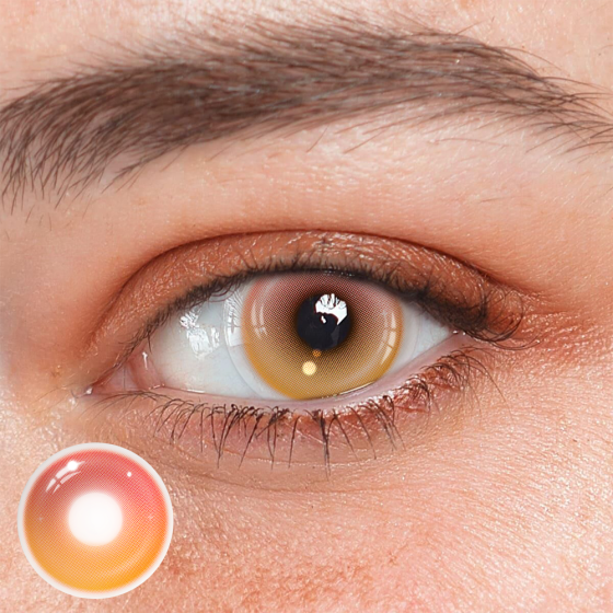 Cosplay Midsummer's Day Orange Colored Contact Lenses