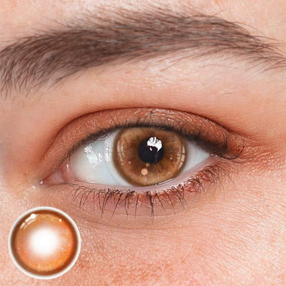 Cosplay Thermo Aura Brown Colored Contact Lenses