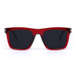 Amara Retro Square Red Sunglasses