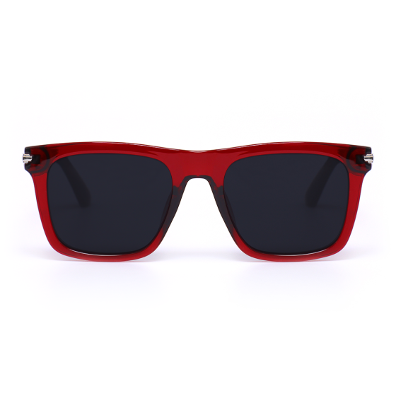 Amara Retro Square Red Sunglasses