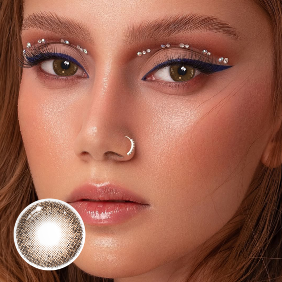 Zaniah Sepia Brown Daily (10 Pcs) Colored Contact Lenses