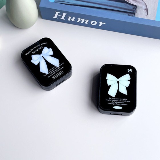 Minimalist Bowknot Colored Contact Lens Case