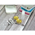 Electroplated Square Multicolor Colored Contact Lens Case