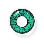 Cosplay Crack Green Colored Contact Lenses