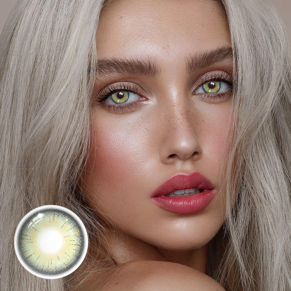 Coral Jade Green Colored Contact Lenses