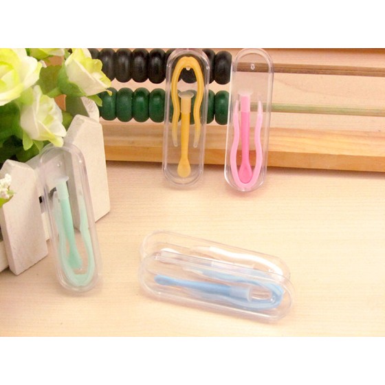 Simple Tweezers Suction Stick Colored Contact Auxiliary Tool