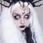 Halloween White out Colored Contact Lenses