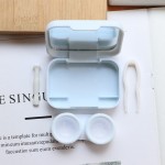 INS Fish-like Simple Colored Contact Lens Case