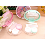 Cute Girl Multicolor Colored Contact Lens Case