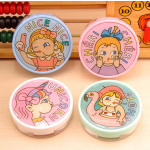 Cute Girl Multicolor Colored Contact Lens Case