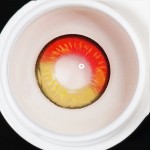 Cosplay Anime red brown Prescription Colored Contact Lenses